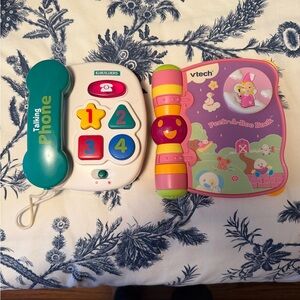 Peek-A-Boo Book V tech and Talking Phone IQ Builder Toy Toddler (2)